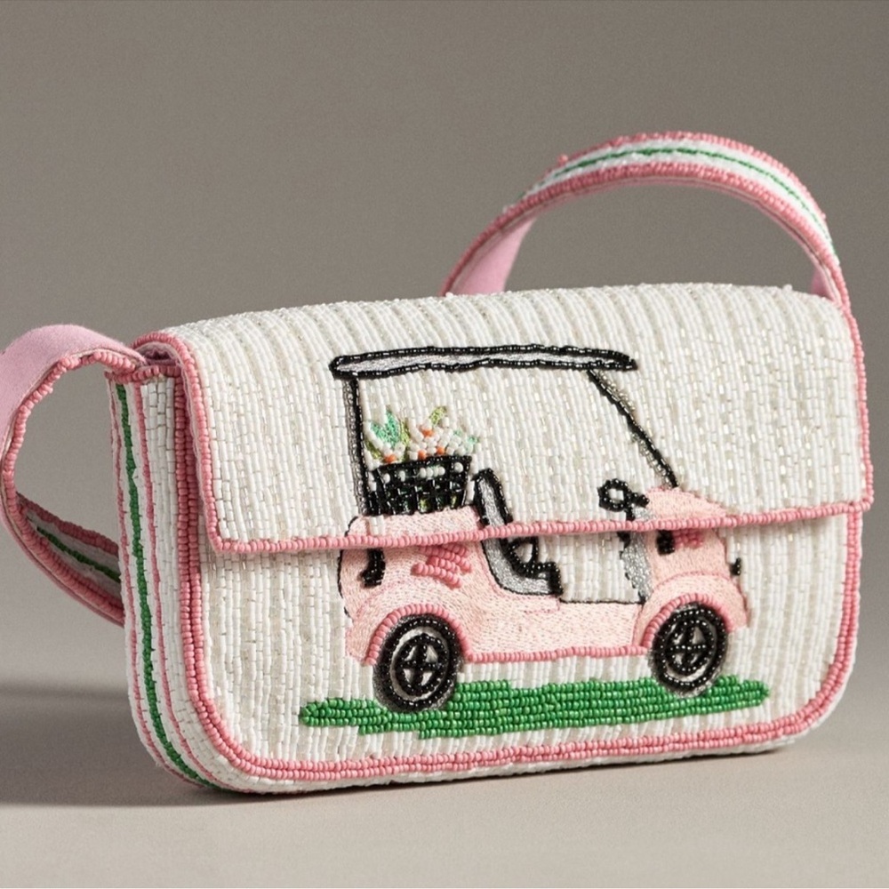 **** ISO*** Anthropologie Beaded Golf Cart Handbag